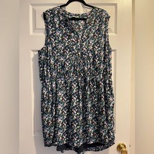 Gap sleeveless tie waist shirt dress size xxl